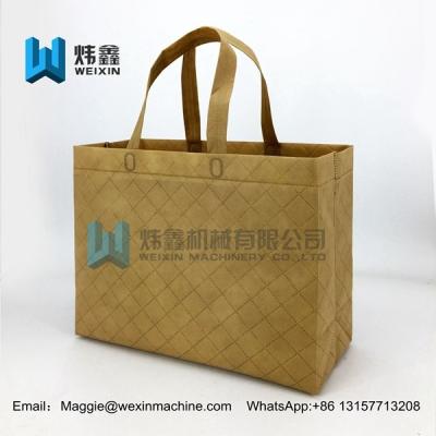 China Colorful Embossed Non Woven Reusable Shopping Bag without lamination for sale