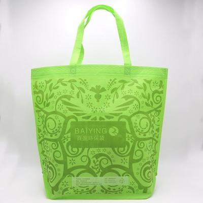 China Custom Printed Logo Gift Non Woven Bag Shopping Handle Non-woven Cloth Bag For Garment for sale