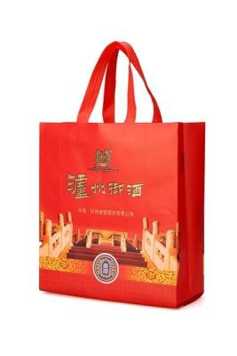 China Factory Best selling CMYK printed waterproof glossy laminated non woven bag for sale