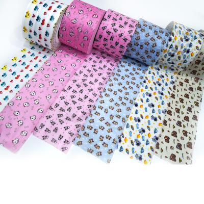 Cina Dingcheng Factory Direct Sale Wholesale Waterproof SS Factory Printed Spunlaced 100% Polypropylene PP Non Woven Fabric in vendita