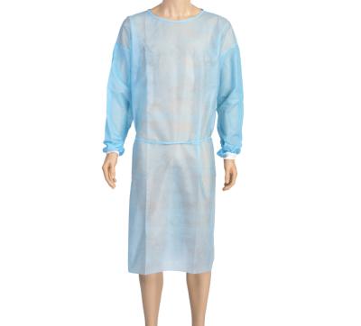 China Isolation Cuff Dustproof Waterproof Disposable Gown Knitted Lab Visitor Gowns Radiation Proof Antistatic Water Proof With High Quality for sale