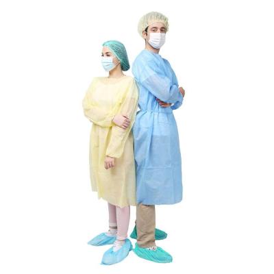 China Waterproof Dustproof Isolation Disposable Surgical Medical Gown Cloth Paitent Protective Gown for sale