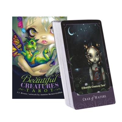 China Beautiful Creatures Tarot Cards Divination Destiny Tarot Promotional Playing Cards Gifts 80pcs Sell Wholesale Tarot Decks for sale