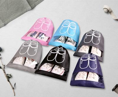 China Recyclable Shoe Storage Bag Non-woven Mouth Dust Bag Shoe Display Package Dustproof Bag for sale