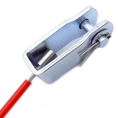 China Brief & Single Color C-Pin OEM ODM Trailer Tarp Hook Eye 1*19 Red Color Coated Parts Steel Trailer Rivet Cable Loose Cable for sale