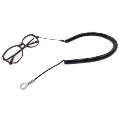 China Easy Used Mini PVC C-Pin Glass Lanyard Spring Tool Lanyard For Anti Used Glass Tool Lanyard for sale