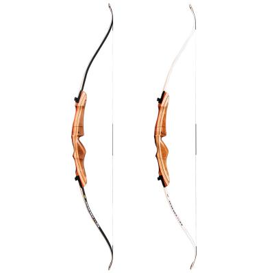 China Hunting Sanlida Songzu Manipulations Recurve Bow For Hunting, China Wholesale Traditional Wooden Grip Down Hunting Bow for sale