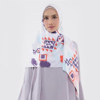 China Solid Dubai Chiffon Chiffon Chevron Scarves Pleated Shawl Women Chiffon Tennis Sportswear Muslim Vest Skirt Two Piece Set Has pleated hijab scarf for sale