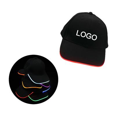 China Luminescent Hotel and Resort Hat LED Baseball Cap Head Wear Night Fishing Night Table Bait Ignition Increasing Maintenance Hat for sale