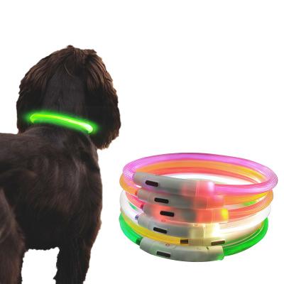 China Night Lights Dog Anti-Stray Dog Walking Anti-lost Artifact LED Light Pet Supplies Luminous Collar for sale