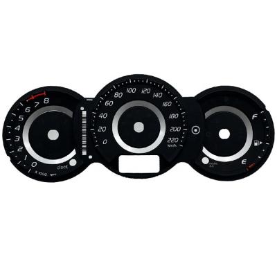 China Good Light Transmittance Customized Auto Car Tachometer Panel Gauge RPM Meter Auto Cluster Sticker for sale