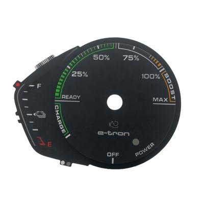 China Universal Good Light Transmission OEM Digital Electricity Meter Sticker RPM Meter Faceplate Instrument Cluster Dial for sale