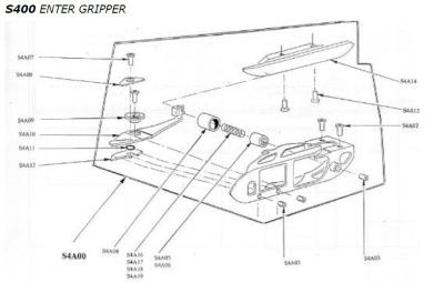 China S400 Gripper Parts 845319-847151, 844785-847153, 847497, 844556  for sale