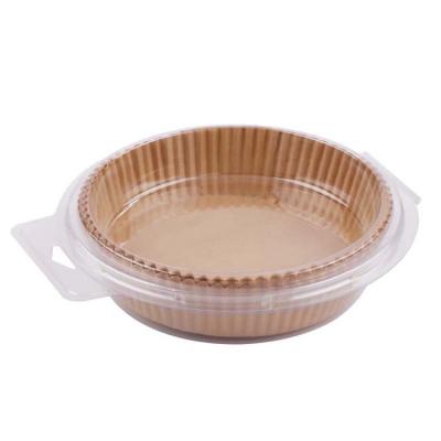 China Disposable Factory Directly Selling 100PCS Plastic Box Packing Custom Nonstick Air Fryer Brown Parchment Baking Paper For Air Fryer for sale