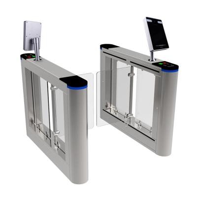 China Supermarket Entrance Swing Barrier Access Control System Swing Barrier Gate Face Recognition Turnstile for sale