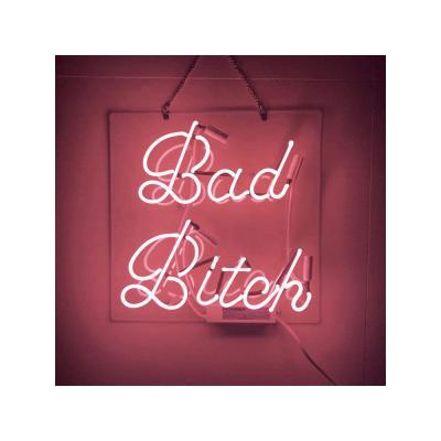 China Best price drop shipping indoor outdoor BAD FEMALE rose neon light store bar party wall acrylic neon sign handmade decor real glass tube for sale