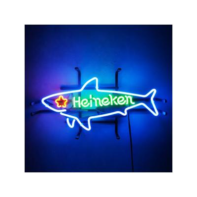 China Shark Beer Bar Vintage Light Bar Neon Sign Light Bar Vintage Light Bar Home Room Garage Home Room Garage Wall Outdoor Indoor Outdoor 17x14 inch for sale