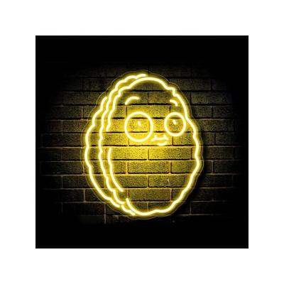 China Indoor Outdoor High Quality Plants Against Zombies Yellow LED Wall-Nut Neon Light Sign 14x11.5 Inch Handmade Acrylic Decor Flexible Neon Light Strip for sale