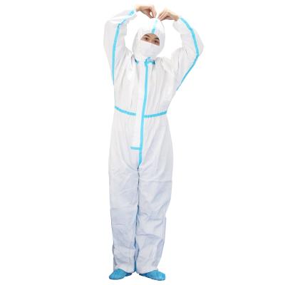 China Medical sms isolation gown anti-static disposable coveralls for hospital factory price coveralls with hood for sale