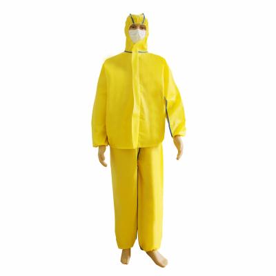 China High quality disposable type5 / type6 microporous isolation gown anti-static coveralls with hood for sale