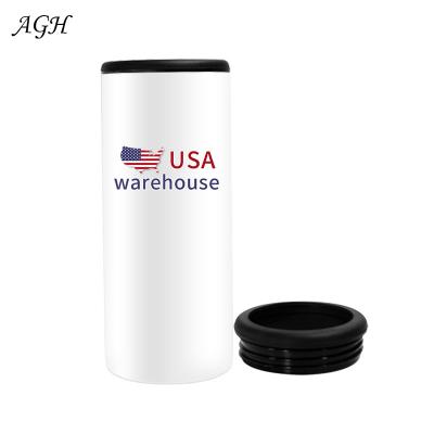 China Quick Ice Wine Cooler 16oz 4 in 1 Sublimation Can Cooler Double Wall Stainless Steel Beer Cola Mug Sublimation Blanks Slim Lean Box Cooler Tumbler for sale