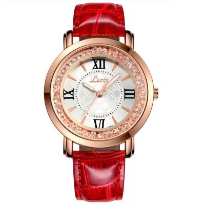 China 2021 SY rhinestone fashion woman quartz watch ladies elegant leather non-specific overflowing female PU watch for sale