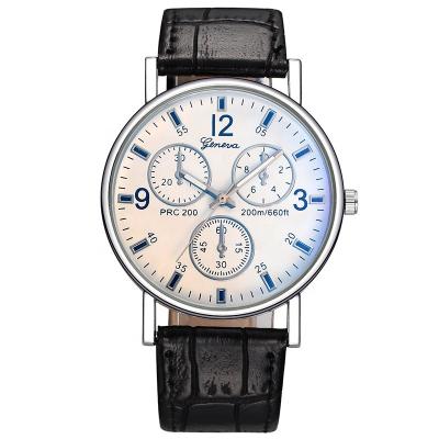 China 2021 Non-Specific Best Selling SY Men's Watches Leather Quartz Watches Fashion Luxury Blue Ray Glass Watches for sale