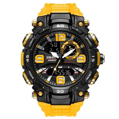 China 2021 SY China Alarm Watches SMAEL 9017 Band Watch Waterproof Male Quartz Digital Watch for sale