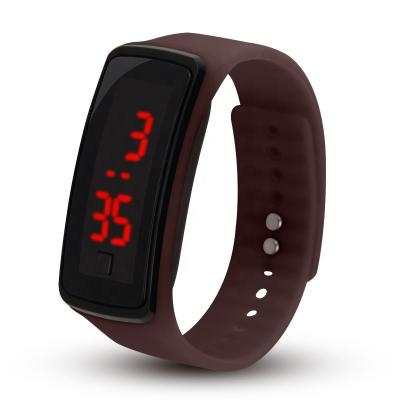 China 2021 Day/Date Sports Watch Digital Display Touch Screen Belt Silicone Wristbands Contact Smart Watch for sale