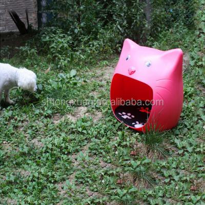 China Sustainable Durable Plastic Cute PET House / Small Dog Bed / Cat House for sale