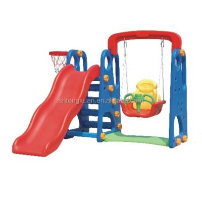 China Widely Plastic Garden Swing And Slide For Kids for sale