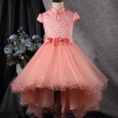 China Wholesale Supplier Belle Tail Product Bridesmaid Princess Dresses Regular Girls Party Dress for sale