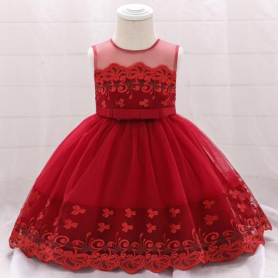 China New Style Anti-Static Lace Formal Dress Sleeveless Fashional Kids Flower Dress for sale