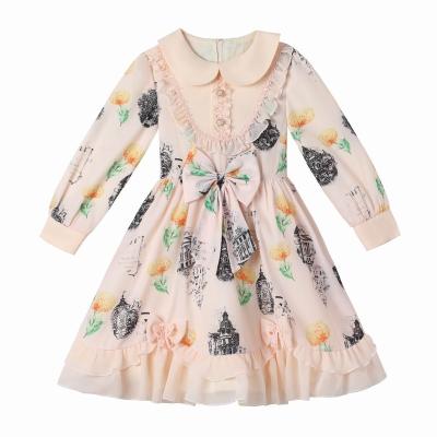 China 2021 New Product Anti-Static Lovely And Fashionable Children's Printing Dress Lolita Princess Dress for sale