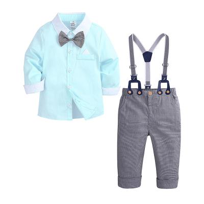 China Solid Color Casual Simple Kids Comfortable Breathable Formal Two Piece Suit for sale