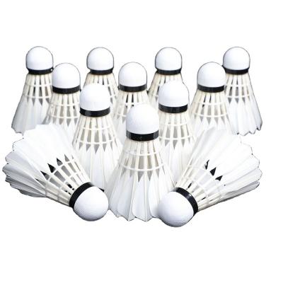 China International Competition New Arrival Professional White Duck Feather Badminton Shuttlecock Factory Supply for sale