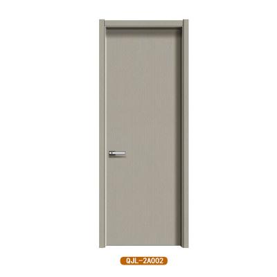 China Waterproof Factory high-quality minimalist design solid wood door room door carbon crystal door for sale