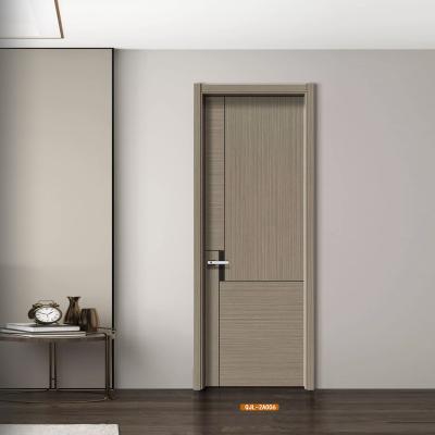 China Waterproof Factory Perfect Quality Modern Design Sound proof Solid Wood Door Room Door Carbon Crystal Door for sale