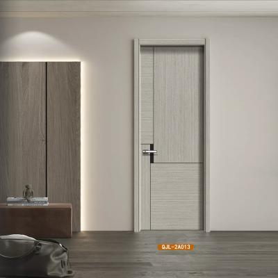 China Waterproof Factory high-quality customizable wood door, soundproof carbon crystal door, interior door for sale