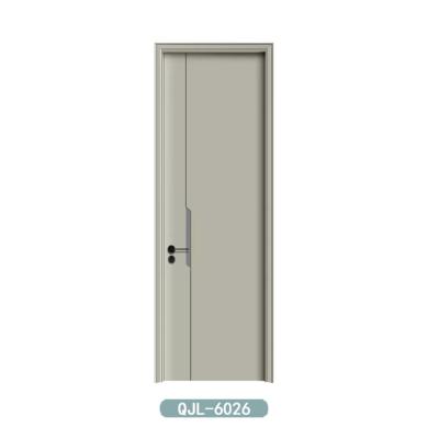 China Sound Insulation Guangdong Waterproof Custom Size Bedroom solid wood door Oak Interior  Door for sale