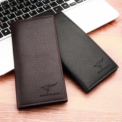 China Soft Pu Leather Wallets Men's Long Wallets Youth Waterproof Men's Purse Men's Wallets for sale