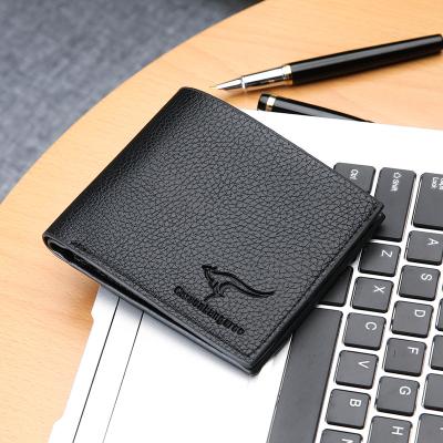 China Waterproof Wallet For Men Designer Men's Wallet Business Men's Horizontal PU Leather Short Wallet for sale