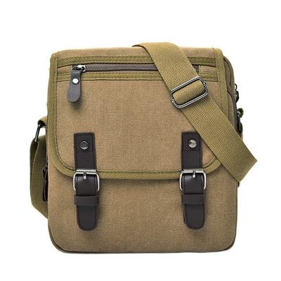 China Retro Canvas Casual Men's Daily Use Fashion Bag Men's Canvas Shoulder Bag Fashionable Men's Business Messenger Bag for sale