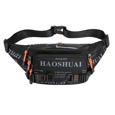 China Fashion Diagonal Men's Waist Bag Outdoor Water Proof New Fashion Waterproof Nylon Fabric Trunk Bag for sale