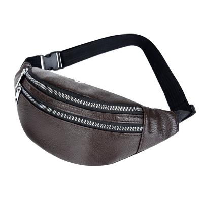 China Anti-theft sports wallet men's PU waist bag messenger chest bag men's and women's fashion water proof multifunctional waist bag for sale