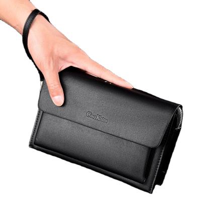 China New Daily Use Mens Password Lock Clutch Large Capacity PU Business Leather Clutch for sale