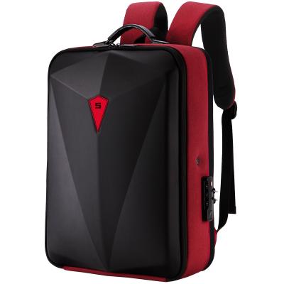 China With USB new fashion backpack male 17.3 inch waterproof hard shell computer backpack British college student bag for sale