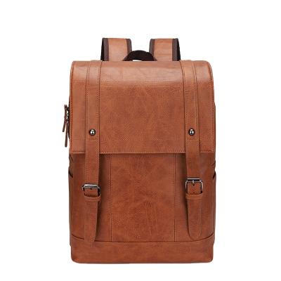 China Waterproof business casual wear computer backpack, new men's PU backpack multifunctional large capacity trend for sale