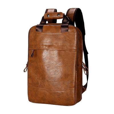 China Waterproof Creative Men's Bag Sports Travel Student School Bag Rucksack Custom PU Leather Computer Bag for sale