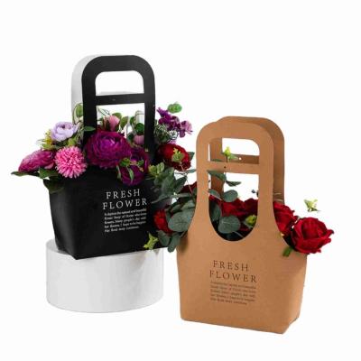 China La cesta floral del ramo de la bolsa de papel del regalo plegable forma 120gsm 180gsm en venta